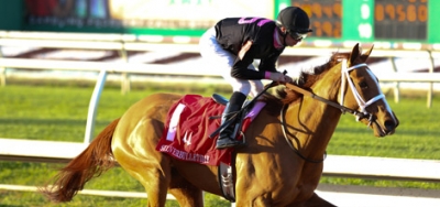 I'm a Chaterbox and Curlina Square Off in Coaching Club Oaks